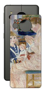 AQUOS sense7用 背面 保護 フィルム 名画 プリント ルノワール ヴァルジュモンの午後( ピエール=オーギュスト・ルノワール Pierre-Auguste Renoir )