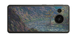 AQUOS sense7用 背面 保護 フィルム 名画プリント クロード・モネ ( Claude Monet ) 小クルーズ川