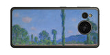 AQUOS sense7用 背面 保護 フィルム 名画プリント クロード・モネ ( Claude Monet ) ポプラとポピー