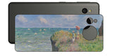 AQUOS sense7用 背面 保護 フィルム 名画プリント クロード・モネ ( Claude Monet ) プールヴィルの断崖の上の散歩