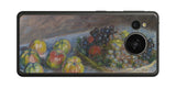 AQUOS sense7用 背面 保護 フィルム 名画プリント クロード・モネ ( Claude Monet ) 林檎と葡萄