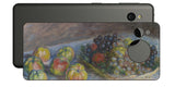 AQUOS sense7用 背面 保護 フィルム 名画プリント クロード・モネ ( Claude Monet ) 林檎と葡萄