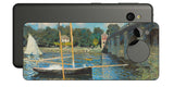 AQUOS sense7用 背面 保護 フィルム 名画プリント クロード・モネ ( Claude Monet ) アルジャントゥイユの橋