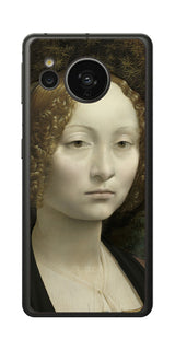 AQUOS sense7用 背面 保護 フィルム 名画 プリント ダ・ヴィンチ ジネーヴラ・デ・ベンチの肖像( レオナルド・ダ・ヴィンチ Leonardo da Vinci )