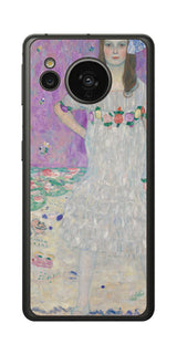 シャープ AQUOS sense7用 背面 保護 フィルム 名画プリント グスタフ クリムト メーダ・プリマヴェージの肖像