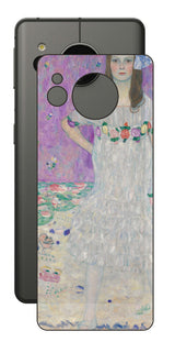 シャープ AQUOS sense7用 背面 保護 フィルム 名画プリント グスタフ クリムト メーダ・プリマヴェージの肖像