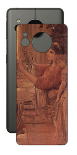 シャープ AQUOS sense7用 背面 保護 フィルム 名画プリント グスタフ クリムト サッフォー