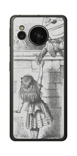 AQUOS sense7用 背面 保護 フィルム 名画プリント ジョン・テニエル ( John Tenniel ) ハンプティ・ダンプティ