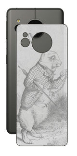 AQUOS sense7用 背面 保護 フィルム 名画プリント ジョン・テニエル ( John Tenniel ) 白ウサギ