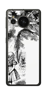 AQUOS sense7用 背面 保護 フィルム 名画プリント ジョン・テニエル ( John Tenniel ) チェシャ猫