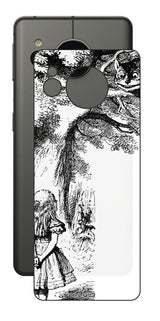 AQUOS sense7用 背面 保護 フィルム 名画プリント ジョン・テニエル ( John Tenniel ) チェシャ猫