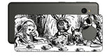 AQUOS sense7用 背面 保護 フィルム 名画プリント ジョン・テニエル ( John Tenniel ) 帽子屋と三月ウサギとのお茶会の場面