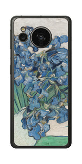 AQUOS sense7用 背面 保護 フィルム 名画 プリント ゴッホ アイリス( フィンセント ファン ゴッホ Vincent Willem van Gogh )