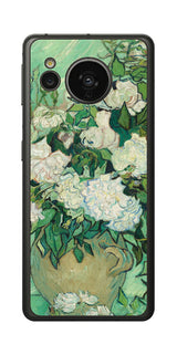 AQUOS sense7用 背面 保護 フィルム 名画 プリント ゴッホ バラ( フィンセント ファン ゴッホ Vincent Willem van Gogh )