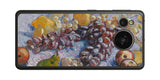 AQUOS sense7用 背面 保護 フィルム 名画 プリント ゴッホ ぶどう、レモン、梨、りんご( フィンセント ファン ゴッホ Vincent Willem van Gogh )