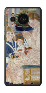 AQUOS sense7 plus用 背面 保護 フィルム 名画 プリント ルノワール ヴァルジュモンの午後( ピエール=オーギュスト・ルノワール Pierre-Auguste Renoir )