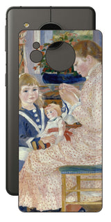 AQUOS sense7 plus用 背面 保護 フィルム 名画 プリント ルノワール ヴァルジュモンの午後( ピエール=オーギュスト・ルノワール Pierre-Auguste Renoir )