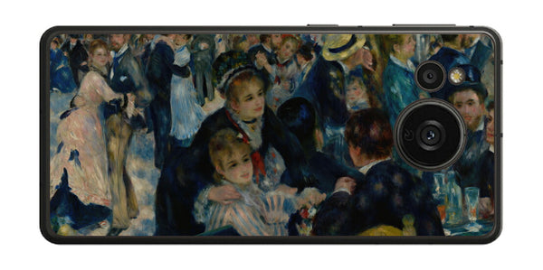 AQUOS sense7 plus用 背面 保護 フィルム 名画 プリント ルノワール ムーラン・ド・ラ・ギャレット（ ピエール＝オーギュスト・ルノワール Pierre-Auguste Renoir ）