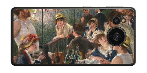 AQUOS sense7 plus用 背面 保護 フィルム 名画 プリント ルノワール 舟遊びをする人々の昼食（ ピエール＝オーギュスト・ルノワール Pierre-Auguste Renoir ）