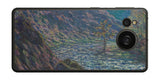 AQUOS sense7 plus用 背面 保護 フィルム 名画プリント クロード・モネ ( Claude Monet ) 小クルーズ川