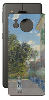 AQUOS sense7 plus用 背面 保護 フィルム 名画プリント クロード・モネ ( Claude Monet ) アルジャントゥイユの画家の家