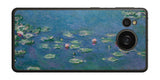 AQUOS sense7 plus用 背面 保護 フィルム 名画プリント クロード・モネ （ Claude Monet ) 睡蓮