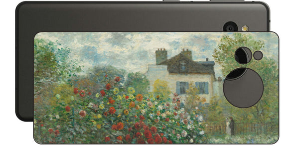 AQUOS sense7 plus用 背面 保護 フィルム 名画プリント クロード・モネ （ Claude Monet ) アルジャントゥイユのモネの家の庭