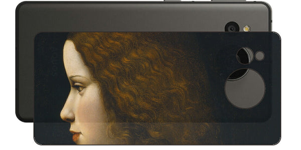AQUOS sense7 plus用 背面 保護 フィルム 名画 プリント ダ・ヴィンチ 若い女性の肖像（ レオナルド・ダ・ヴィンチ Leonardo da Vinci ）