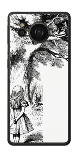 AQUOS sense7 plus用 背面 保護 フィルム 名画プリント ジョン・テニエル ( John Tenniel ) チェシャ猫