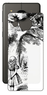 AQUOS sense7 plus用 背面 保護 フィルム 名画プリント ジョン・テニエル ( John Tenniel ) チェシャ猫