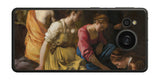 AQUOS sense7 plus用 背面 保護 フィルム 名画 プリント フェルメール ディアナとニンフたち ( ヨハネス・フェルメール Johannes Vermeer )