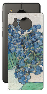 AQUOS sense7 plus用 背面 保護 フィルム 名画 プリント ゴッホ アイリス( フィンセント ファン ゴッホ Vincent Willem van Gogh )
