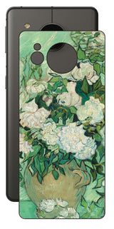 AQUOS sense7 plus用 背面 保護 フィルム 名画 プリント ゴッホ バラ( フィンセント ファン ゴッホ Vincent Willem van Gogh )