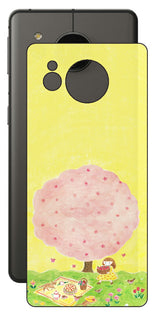 AQUOS sense7 plus用 【コラボ プリント Design by よこお さとみ 003 】 背面 保護 フィルム 日本製