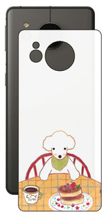 AQUOS sense7 plus用 【コラボ プリント Design by よこお さとみ 005 】 背面 保護 フィルム 日本製