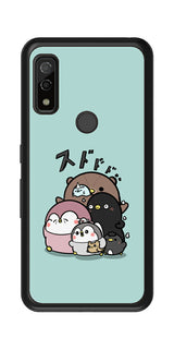 ClearView Fujitsu arrows We用 【コラボ プリント Design by お腹すい汰 001 】 背面 保護 フィルム 日本製