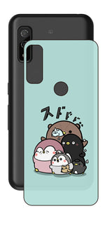 ClearView Fujitsu arrows We用 【コラボ プリント Design by お腹すい汰 001 】 背面 保護 フィルム 日本製