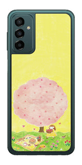 サムスン Galaxy M23 5G用 【コラボ プリント Design by よこお さとみ 003 】 背面 保護 フィルム 日本製