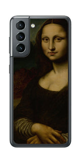 サムスン Galaxy S21 5G用 背面 保護 フィルム 名画 プリント ダ・ヴィンチ モナリザ( レオナルド・ダ・ヴィンチ Leonardo da Vinci )