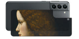 サムスン Galaxy S21 5G用 背面 保護 フィルム 名画 プリント ダ・ヴィンチ 若い女性の肖像( レオナルド・ダ・ヴィンチ Leonardo da Vinci )