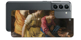 サムスン Galaxy S21 5G用 背面 保護 フィルム 名画 プリント フェルメール ディアナとニンフたち ( ヨハネス・フェルメール Johannes Vermeer )