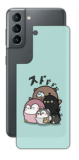 ClearView サムスン Galaxy S21 5G用 【コラボ プリント Design by お腹すい汰 001 】 背面 保護 フィルム 日本製