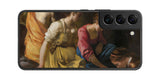 サムスン Galaxy S22用 背面 保護 フィルム 名画 プリント フェルメール ディアナとニンフたち ( ヨハネス・フェルメール Johannes Vermeer )