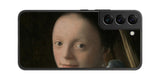 サムスン Galaxy S22用 背面 保護 フィルム 名画 プリント フェルメール 少女 ( ヨハネス・フェルメール Johannes Vermeer )