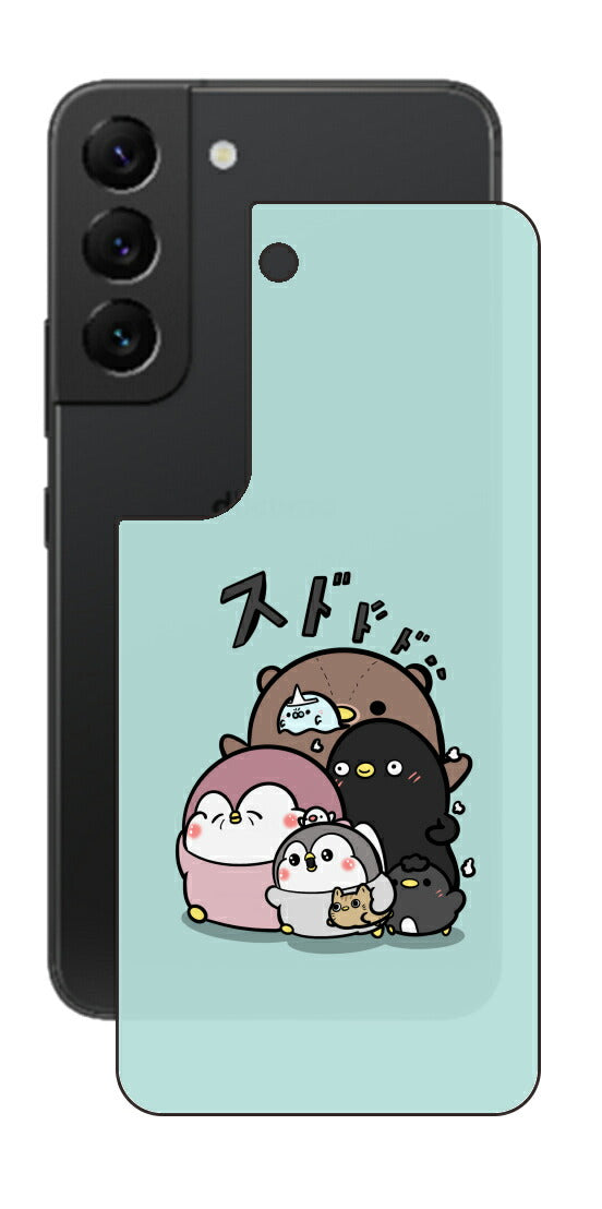 ClearView サムスン Galaxy S22用 【コラボ プリント Design by お腹すい汰 001 】 背面 保護 フィルム 日本製