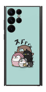 ClearView サムスン Galaxy S22 Ultra用 【コラボ プリント Design by お腹すい汰 001 】 背面 保護 フィルム 日本製