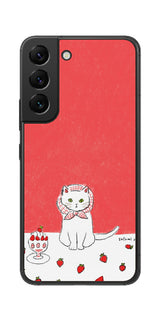 サムスン Galaxy S22用 【コラボ プリント Design by よこお さとみ 001 】 背面 保護 フィルム 日本製