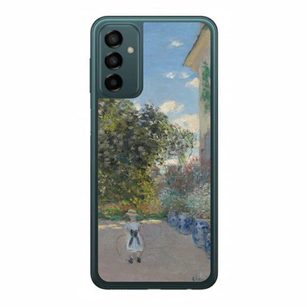 サムスン Galaxy M23 5G用 背面 保護 フィルム 名画プリント クロード・モネ （ Claude Monet ) アルジャントゥイユの画家の家