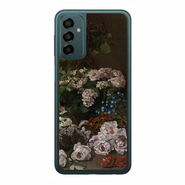 サムスン Galaxy M23 5G用 背面 保護 フィルム 名画プリント クロード・モネ （ Claude Monet ) 春の花