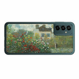 サムスン Galaxy M23 5G用 背面 保護 フィルム 名画プリント クロード・モネ ( Claude Monet ) アルジャントゥイユのモネの家の庭